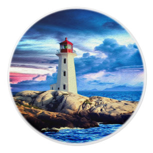 Bouton De Porte En Céramique Phare L - Knob
