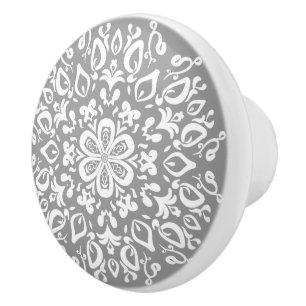 Bouton De Porte En Céramique Pierre Mandala