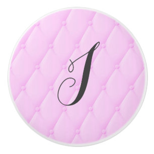 Bouton De Porte En Céramique Pink Plush Glam Girls Dresser de chambre personnal
