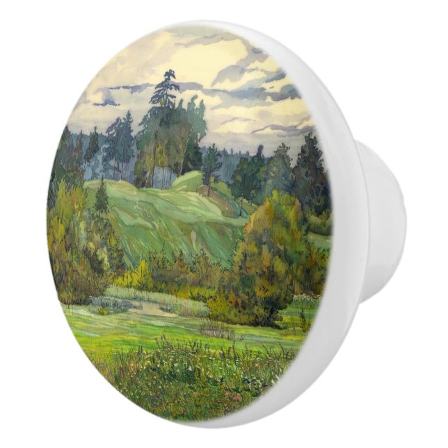 Bouton De Porte En Céramique Pins (Droite)