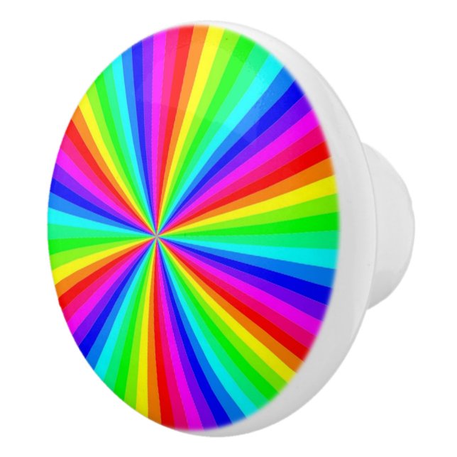 BOUTON DE PORTE EN CÉRAMIQUE PINWHEEL RAINBOUR (Droite)
