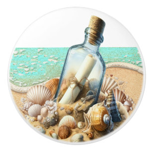 Bouton De Porte En Céramique Plage