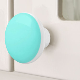 Bouton De Porte En Céramique plage chic turquoise aqua Robins Oeuf Bleu