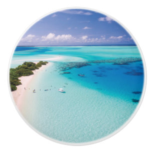 Bouton De Porte En Céramique Plage des Maldives