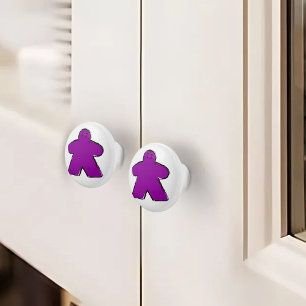 Bouton De Porte En Céramique Plat Violet Meepe Board Salle de jeu