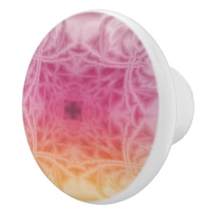 Bouton De Porte En Céramique Plumes
