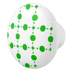 Bouton De Porte En Céramique Points verts, Motif à pois, Pois, Pointillé