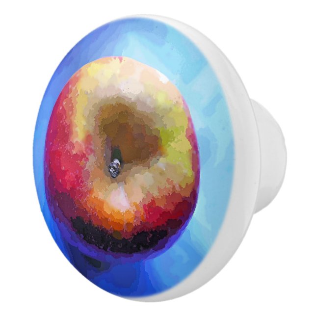 BOUTON DE PORTE EN CÉRAMIQUE POMMES (Droite)