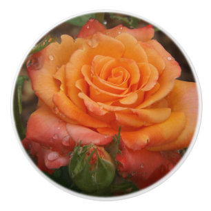 Bouton De Porte En Céramique Pompe en céramique Rose orange