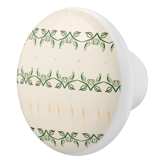 Bouton De Porte En Céramique Pretty Little Cabinet Pull (Droite)