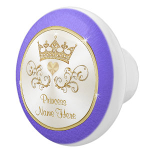 Bouton De Porte En Céramique Princesse Knows pour sa chambre à thème princess