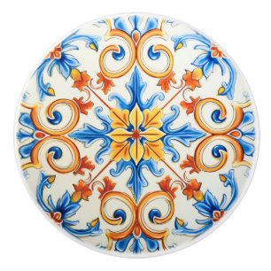 Bouton De Porte En Céramique Printemps en Sardaigne