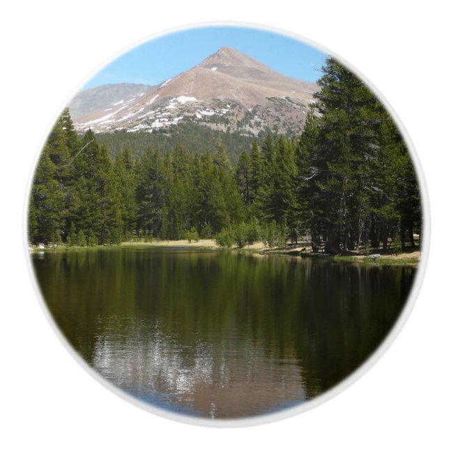 Bouton De Porte En Céramique Réflexion du lac Yosemite (Devant)