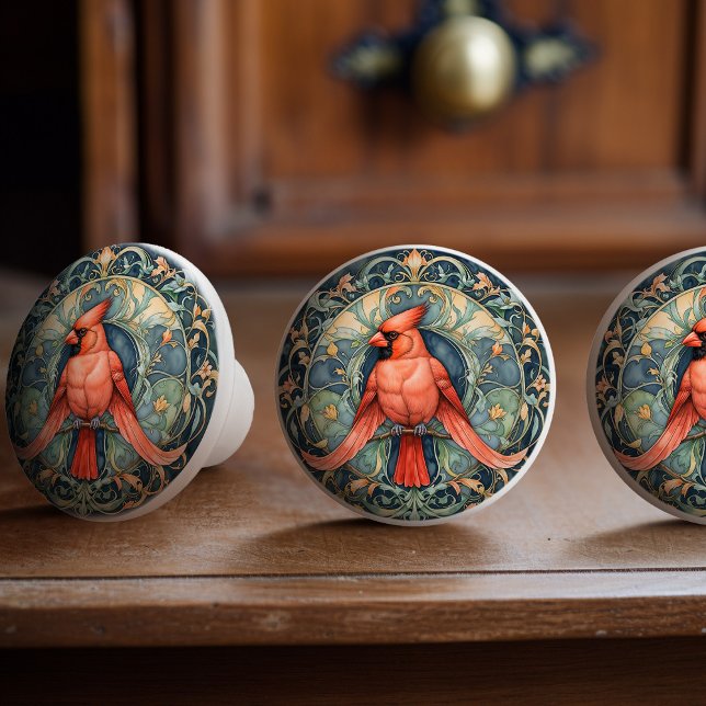 Bouton De Porte En Céramique Regal Cardinal Ceramic Knob Pull (Créateur téléchargé)