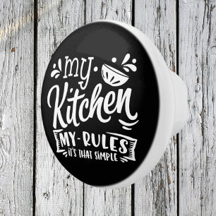 Bouton De Porte En Céramique règles de cuisine mignon mot art