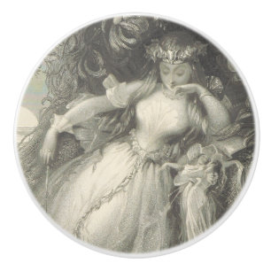 Bouton De Porte En Céramique Reine de FairiesTitania
