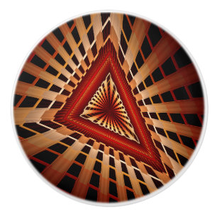 Bouton De Porte En Céramique Réseau Fantastique 3D Moderne Fractale Design Grap