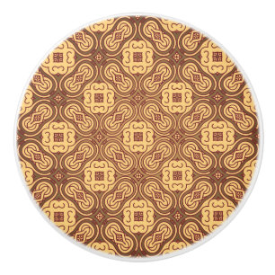 Bouton De Porte En Céramique Rétro arrière - plan coloré de motif