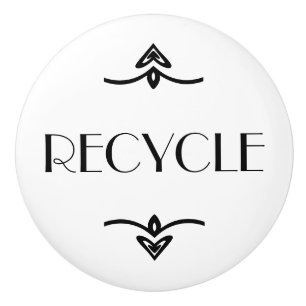 Bouton De Porte En Céramique Réutilisez