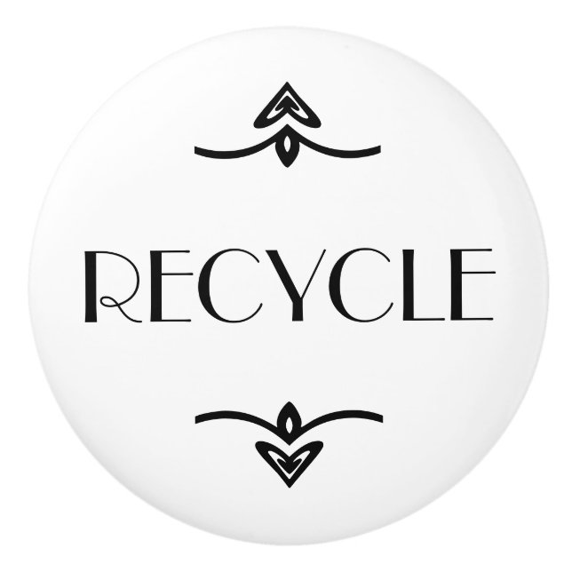 Bouton De Porte En Céramique Réutilisez (Devant)