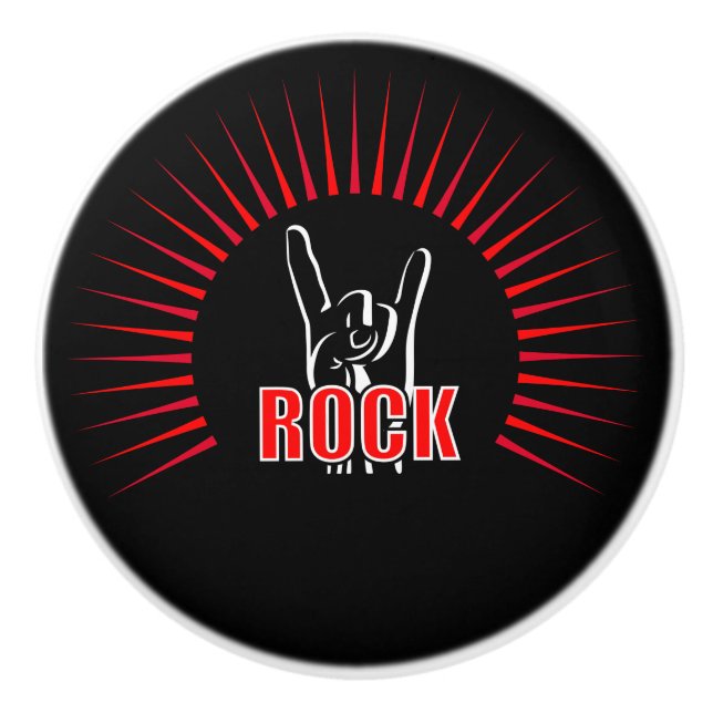 Bouton De Porte En Céramique Rock (Devant)