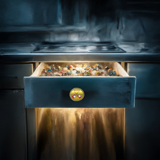 Bouton De Porte En Céramique Rock N roll avec guitares électriques (Créateur téléchargé)