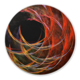 Bouton De Porte En Céramique Rompre le cercle de l'art Abstrait