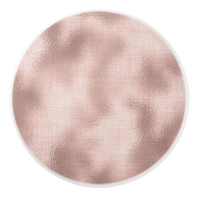 Bouton De Porte En Céramique Rose rose (Devant)