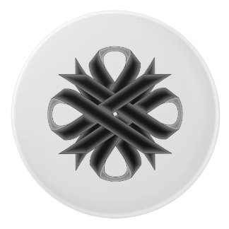 Bouton De Porte En Céramique Ruban de Black Clover par Kenneth Yoncich