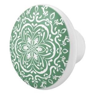 Bouton De Porte En Céramique Sage