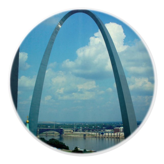 Bouton De Porte En Céramique Saint Louis Arch Ceramic Knob (Devant)