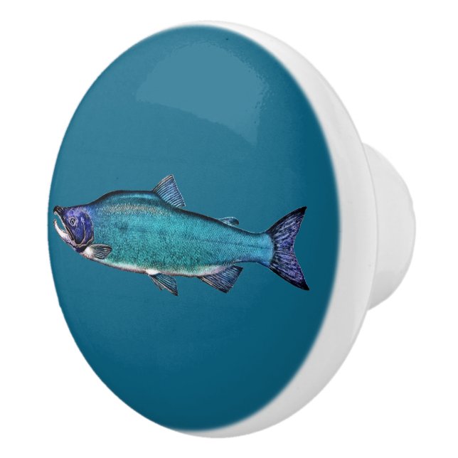 Bouton De Porte En Céramique Saumon cyanotique (Droite)