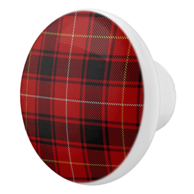 Bouton De Porte En Céramique Scottish Grandeur Clan MacIver Tartan Plaid (Droite)