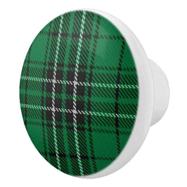 Bouton De Porte En Céramique Scottish Grandeur Clan MacLean Chasse Tartan (Droite)
