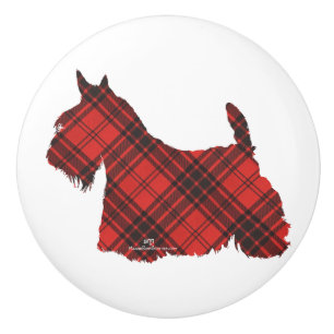 Bouton De Porte En Céramique Scottish Terrier Knobs
