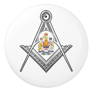 Bouton De Porte En Céramique Signal franc-maçonnerie du Canada