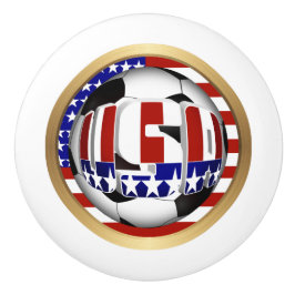 Bouton De Porte En Céramique Soccer Ball