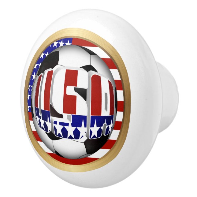 Bouton De Porte En Céramique Soccer Ball (Droite)