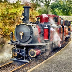 BOUTON DE PORTE EN CÉRAMIQUE STEAM TRAIN