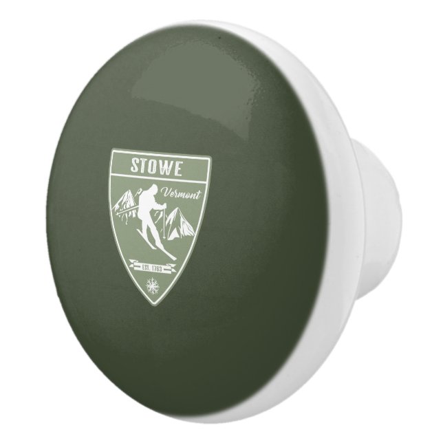 Bouton De Porte En Céramique Stowe Vermont (Droite)