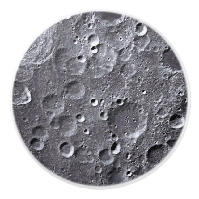 Bouton De Porte En Céramique Surface de lune (Devant)