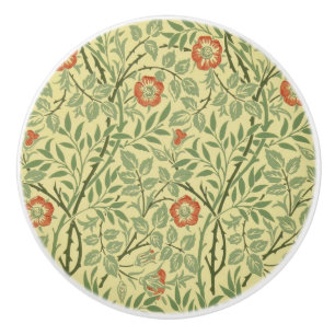 Bouton De Porte En Céramique Sweet Briar Motif (par William Morris)