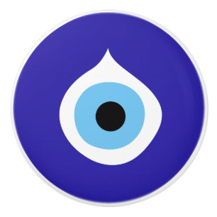 Bouton De Porte En Céramique symbole de l'oeil maléfique ancien nazar fatima t