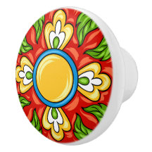 Talavera Carrelage en céramique Bouton de tiroir