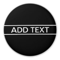 Texte personnalisable | Bold Modern Black & White