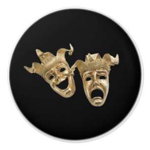 Bouton De Porte En Céramique Théâtre comique et tragique
