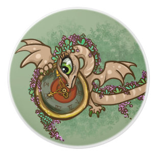 Bouton De Porte En Céramique Thyme pour lil' dragons