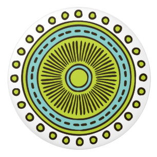 Bouton De Porte En Céramique Tige en céramique couleur main fanée en blanc
