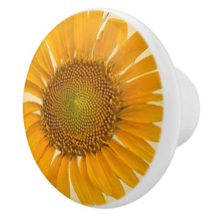 Bouton De Porte En Céramique Tige en céramique tournesol