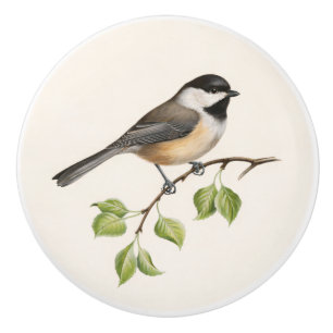 Bouton De Porte En Céramique Tiroir à l'oiseau mésange vintage